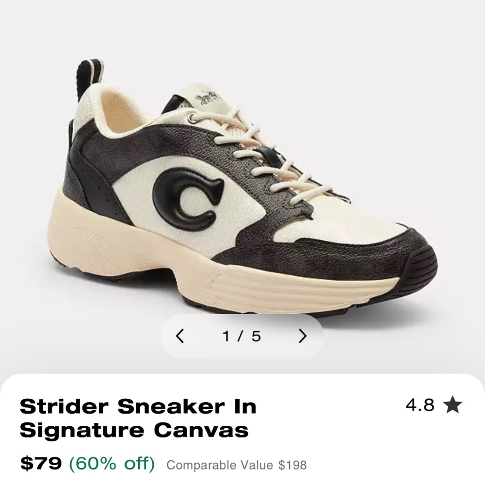 Strider Sneaker In Signature Canvas